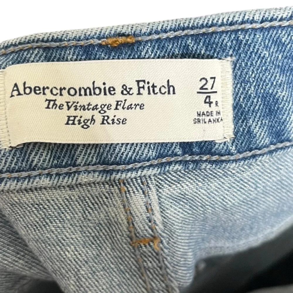 Abercrombie & Fitch Vintage Flare Jeans Women’s 27 Light‎ Wash Retro Denim